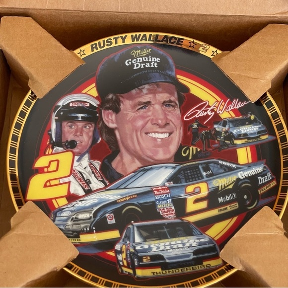 Vintage Rusty Wallace from the Drivers of Victory Lane Plate Collection - Picture 5 of 10